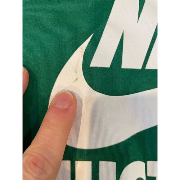 Nike Women's Green Dri-FIT Graphic T-Shirt Size L Casual Sports Top - Picture 6 of 7